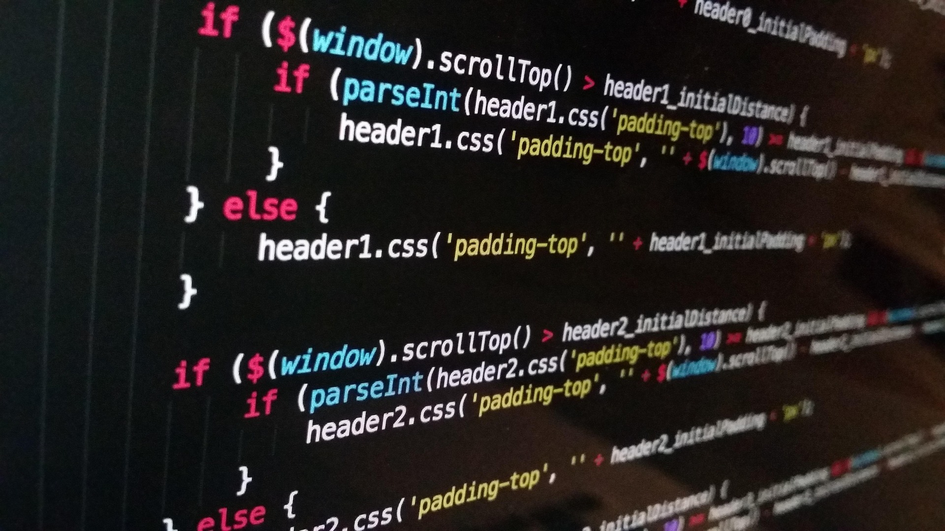 Illustration de code de programmation informatique